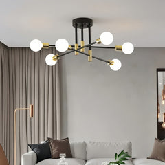 Plafoniera Sputnik orientabile LED dal design moderno per soggiorno