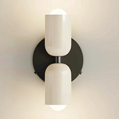 Applique da parete doppia luci dimmerabile in metallo dal design nordico per camera da letto
