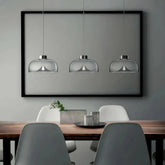 Lampada a sospensione in vetro soffiato a campana LED dimmerabile moderna per isola cucina