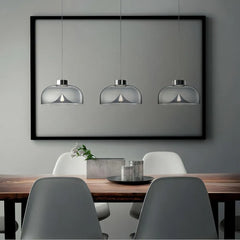 Lampada a sospensione in vetro soffiato a campana LED dimmerabile moderna per isola cucina