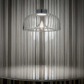 Lampada a sospensione in vetro soffiato a campana LED dimmerabile moderna per isola cucina
