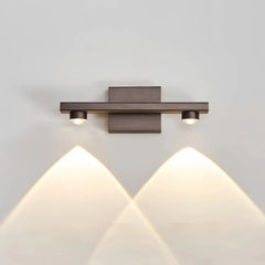 Applique lineare LED moderna dimmerabile con fasci di luce per soggiorno