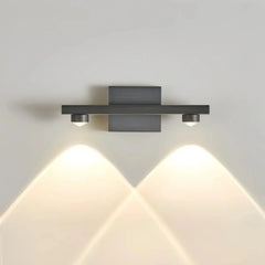 Applique lineare LED moderna dimmerabile con fasci di luce per soggiorno