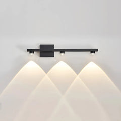 Applique lineare LED moderna dimmerabile con fasci di luce per soggiorno