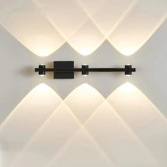 Applique lineare LED moderna dimmerabile con fasci di luce per soggiorno