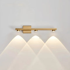 Applique lineare LED moderna dimmerabile con fasci di luce per soggiorno