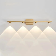 Applique lineare LED moderna dimmerabile con fasci di luce per soggiorno