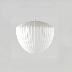 Lampadario in tessuto dal design nordico bianco ispirato alla lanterna per soggiorno