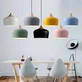 Lampada a sospensione scandinava dimmerabile a campana per sala da pranzo