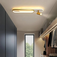 Plafoniera LED da soffitto con faretti orientabili dimmerabile moderna lunga per corridoio