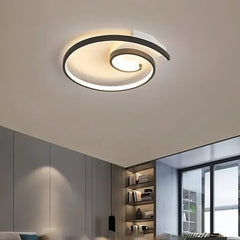 Plafoniera ad anelli LED contemporanea dimmerabile per camera da letto