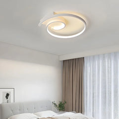 Plafoniera ad anelli LED contemporanea dimmerabile per camera da letto