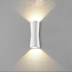 Applique doppio fascio da esterno a LED minimalista a forma di clessidra per balcone