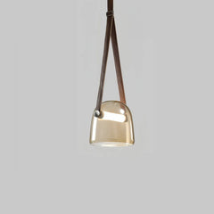 Lampada a sospensione contemporanea per isola cucina in vetro a campana con LED dimmerabile