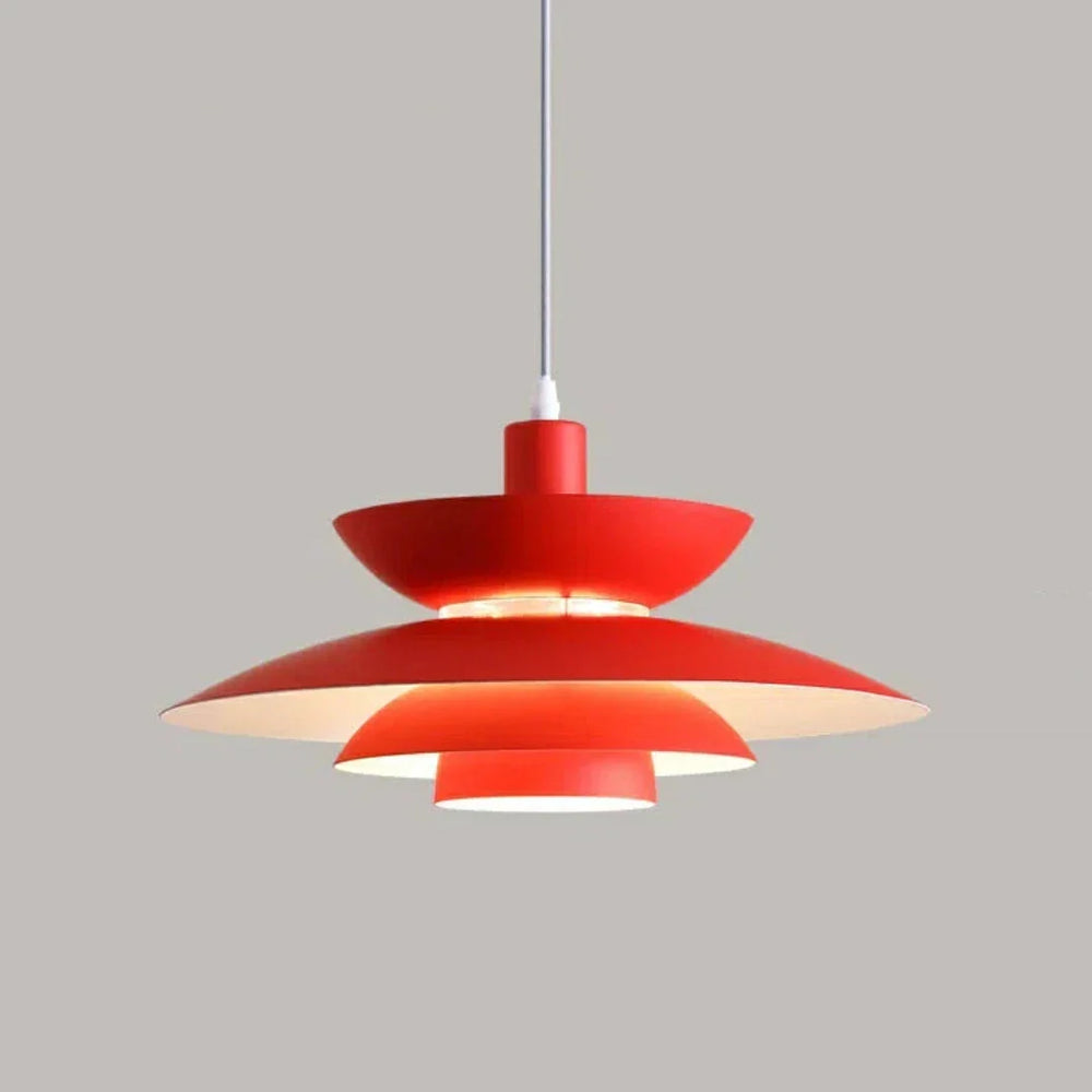 lampadario scandinavo verde con cavo regolabile