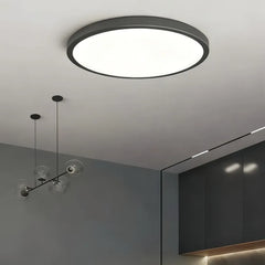 Plafoniera LED da soffitto slim rotonda minimal dimmerabile per bagno spessore da 2 cm