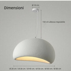 Lampadario a sospensione stile wabi sabi a forma di fungo per soggiorno(副本)