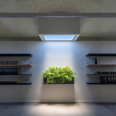 Lucernario artificiale minimal a incasso per soffitto con LED effetto cielo dimmerabile