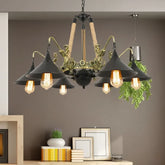 Lampadario a bracci stile industriale vintage dimmerabile per soggiorno