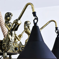 Lampadario a bracci stile industriale vintage dimmerabile per soggiorno