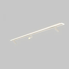 Plafoniera lineare con faretti LED orientabili dimmerabile dal design moderno per soggiorno