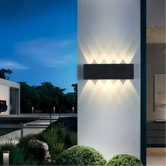 Applique da esterno a LED a doppia emissione moderna rettangolare per balcone