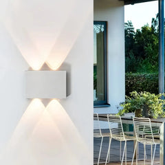 Applique da esterno a LED a doppia emissione moderna rettangolare per balcone
