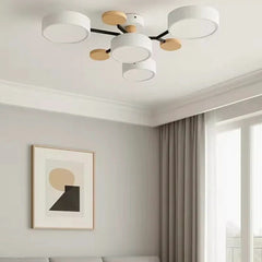 Plafoniera LED sputnik di design nordico in metallo dimmerabile da soggiorno