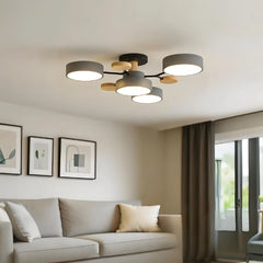 Plafoniera LED sputnik di design nordico in metallo dimmerabile da soggiorno