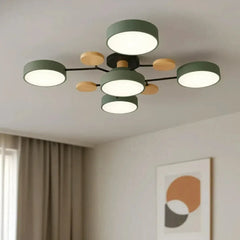 Plafoniera LED sputnik di design nordico in metallo dimmerabile da soggiorno