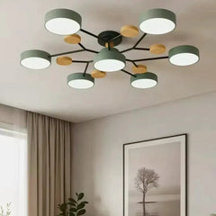 Plafoniera LED sputnik di design nordico in metallo dimmerabile da soggiorno