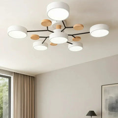 Plafoniera LED sputnik di design nordico in metallo dimmerabile da soggiorno