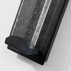 Applique da esterno design in vetro a bolle LED con sensore di movimento rettangolare per ingresso