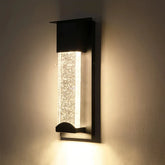 Applique da esterno design in vetro a bolle LED con sensore di movimento rettangolare per ingresso