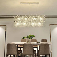 Lampadario Sputnik a sospensione dal design moderno in cristallo per sala da pranzo