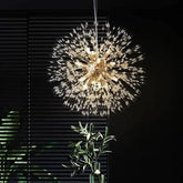 Lampadario Sputnik a sospensione dal design moderno in cristallo per sala da pranzo