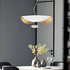 Lampada a sospensione moderna contemporanea dal design curvo con LED dimmerabile per sala pranzo