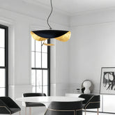 Lampada a sospensione moderna contemporanea dal design curvo con LED dimmerabile per sala pranzo