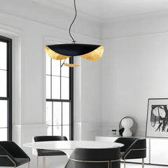 Lampada a sospensione moderna contemporanea dal design curvo con LED dimmerabile per sala pranzo