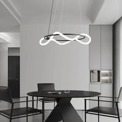 Lampadario a sospensione moderno a LED dimmerabile ad anello per sala pranzo