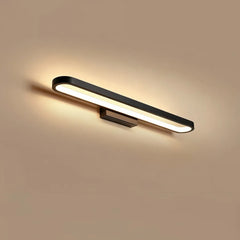 Applique LED lineare per specchio bagno dimmerabile dal profilo arrotondato