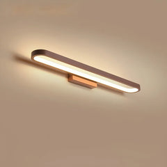 Applique LED lineare per specchio bagno dimmerabile dal profilo arrotondato