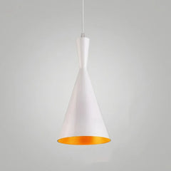 Lampada a sospensione moderna a cono per bancone cucina in metallo dimmerabile