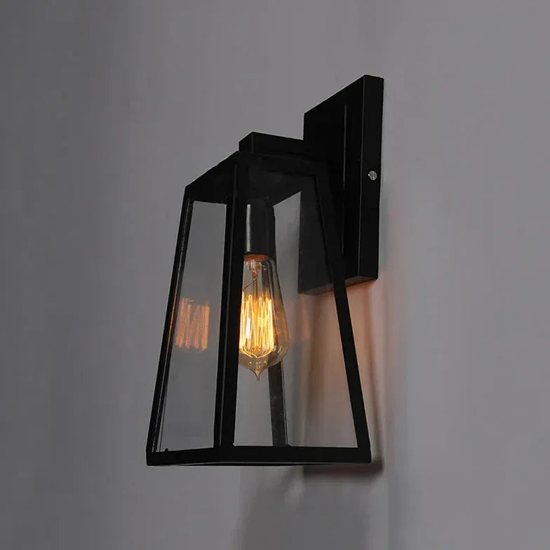 Lampada da Muro Esterno in Metallo Vintage
