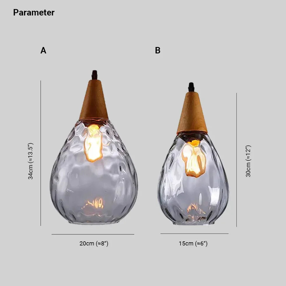 Lampadario a sospensione in vetro soffiato in stile vintage per sala pranzo