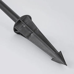 Lampione per esterno LED design moderno in metallo nero a forma di fungo