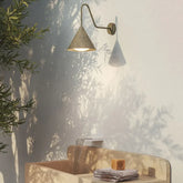 Applique da esterno antiche in metallo LED forma cono