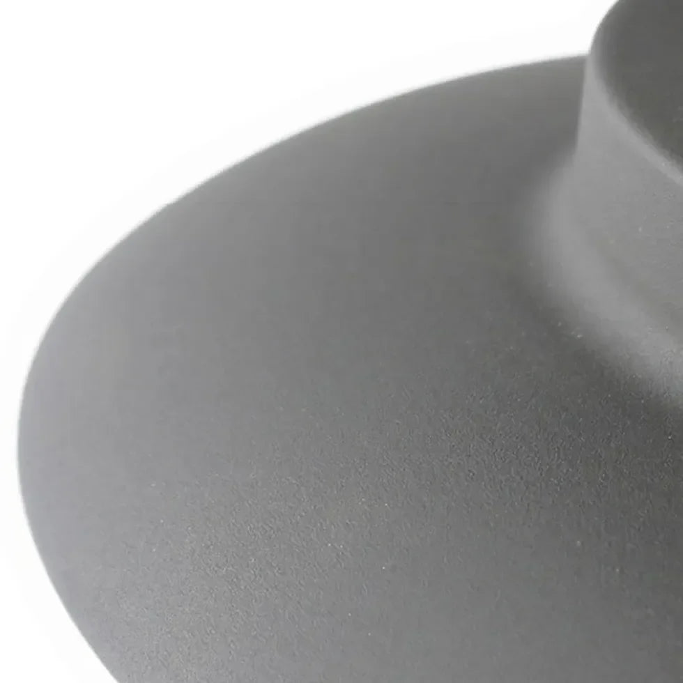 Lampione per esterno LED design moderno in metallo nero a forma di fungo