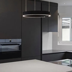 Lampadario ad anelli moderno LED dimmerabile per sala da pranzo