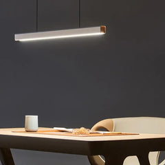 Lampadario a sospensione lineare LED dimmerabile dal design moderno per sala pranzo